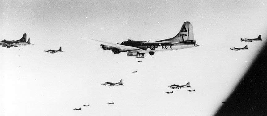 602nd in Formation Over Target - 1944/45  